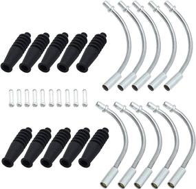 img 4 attached to 🚲 JooFn Cycling Bike V-Brake Noodle Cable Guide Pipe Rubber Boots - Set of 10 (30pcs)