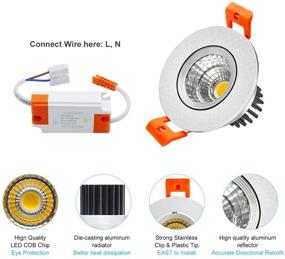 img 2 attached to Downlight Recessed Lighting Dimmable Ceiling Industrial Electrical in Lighting Components