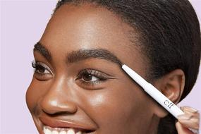 img 1 attached to 🔍 e.l.f Instant Lift Brow Pencil | Dual-Sided Fine Tip for Precise Brow Shaping, Defining, and Filling | Contours, Combs, and Tames Brows | Deep Brown, 0.006 Oz