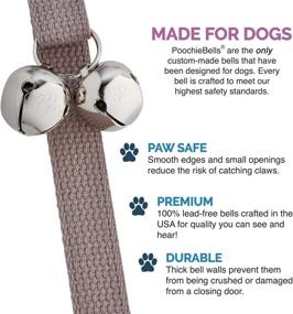 img 2 attached to 🐶 PoochieBells: The Ultimate Dog Potty Training Doorbell in Premium Cotton Webbing Collection