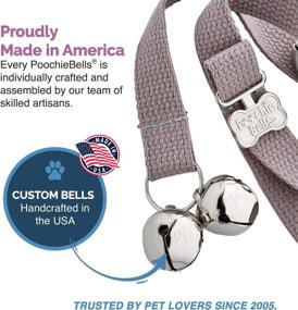 img 3 attached to 🐶 PoochieBells: The Ultimate Dog Potty Training Doorbell in Premium Cotton Webbing Collection