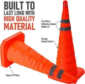 img 2 attached to 🚦 Cartman Collapsible Traffic Reflective: Versatile, Portable Safety Solution