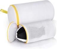 ultimate solution for sneaker care: shoe wash bag - 3-layered mesh laundry bag with zipper for gentle washer and dryer cleaning of sneakers, socks, and lingerie логотип