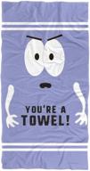 🧴 officially licensed south park towelie beach towel - 30" x 60 logo