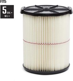 img 3 attached to CRAFTSMAN CMXZVBE38754 Red Stripe General Purpose Wet Dry Vac Replacement Filter: 5 to 20 Gallon Shop Vacuums