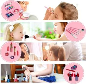 img 2 attached to Kids Makeup Kit Girls Washable