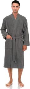 img 4 attached to TowelSelections Turkish Bathrobe X Large Titanium