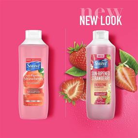 img 2 attached to 🍓 Suave Essentials Strawberry Infused Shampoo for Dry Hair, 30 oz, Pack of 6, with Strawberry Extract and Vitamin E