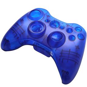 img 1 attached to 🎮 OSTENT Blue Case Shell & Buttons Kit - Compatible with Microsoft Xbox 360 Wireless Controller - Replacement