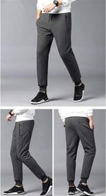 img 1 attached to 🏃 Winter Active Running Jogger Pants for Men - Yeokou Warm Sweatpants with Fleece Sherpa Lining