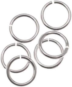 img 1 attached to Beadaholique SS/JR32/6 10-Piece Sterling Open Jump Rings, 6mm, 20-Gauge, Silver - Premium Quality and Versatile Jewelry Findings