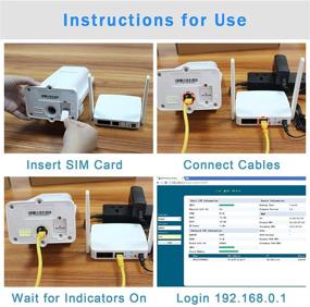img 2 attached to 📶 Yeacomm 4G Outdoor CPE WiFi Router, Yeacomm 3G 4G LTE CPE Kit, LTE Unit with Sim Card Slot + WiFi Indoor Hotspot, 150Mbps CAT4 Mobile WiFi Router for USA/South America B28, Non-Compatible with Verizon"