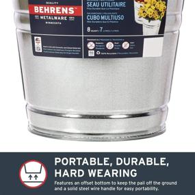 img 1 attached to Versatile Behrens 1208GS Steel Galvanized Utility Pail - 8-Quart Capacity