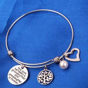 img 1 attached to Stylish RUNXINTD Grandmother Granddaughter Birthday Bracelet: Perfect Girls' Jewelry Gift