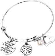 stylish runxintd grandmother granddaughter birthday bracelet: perfect girls' jewelry gift logo