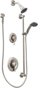 img 3 attached to Moen Commercial M-DURA PosiTemp Showerhead and Handheld 🚿 Showerhead Set - Classic Brushed Nickel (Valve not Included)