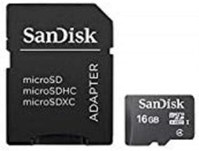 img 1 attached to 💾 SanDisk 16GB Class 4 MicroSDHC Memory Card SDSDQM-016G-B35A with SD Adapter