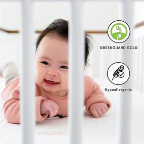 img 2 attached to 🛏️ Babyletto Pure Core: Матрас для мини-детской кроватки. Легкий и водонепроницаемый с сертификатом Greenguard Gold.