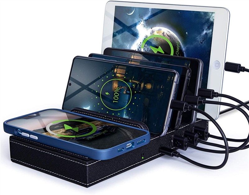Wireless Charging Station For Multiple Devices Portable Audio & Video