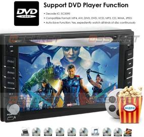 img 2 attached to 📶 Upgrade Your Car with the Best WiFi Android 10 Backup Camera DVD Player with GPS Navigation – 6.2 Inch Touchscreen, Quad-Core, Universal Fit, Free Map Included!