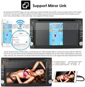 img 1 attached to 📶 Upgrade Your Car with the Best WiFi Android 10 Backup Camera DVD Player with GPS Navigation – 6.2 Inch Touchscreen, Quad-Core, Universal Fit, Free Map Included!