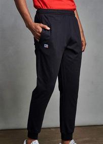 img 2 attached to Men's Cotton Joggers with Pockets by Russell Athletic