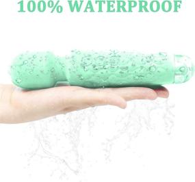 img 2 attached to 💦 Enhanced Waterproof Rechargeable Wand Massager: Potable Deep Muscle Quiet Massager for Body Back Neck Shoulder, Green [6 * 1.5 INCH]