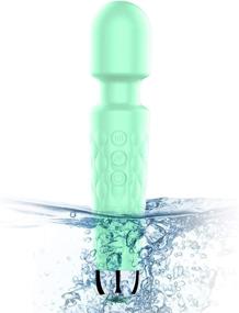 img 4 attached to 💦 Enhanced Waterproof Rechargeable Wand Massager: Potable Deep Muscle Quiet Massager for Body Back Neck Shoulder, Green [6 * 1.5 INCH]