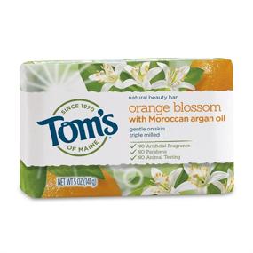 img 4 attached to 🍊 Tom's of Maine Orange Blossom Beauty Bar Soap with Moroccan Argan Oil - Natural, 5 oz, 6-Pack