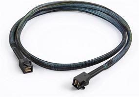 img 3 attached to 🔌 CableCreation 3.3FT Internal Mini SAS HD Cable, SFF-8643 to SFF-8643, Mini SAS HD Data Cable