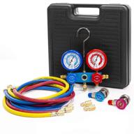 🌡️ xtremepowerus ac manifold gauge hose with quick coupler for air conditioner freon logo