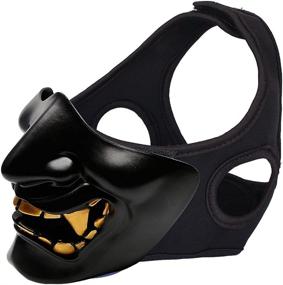 img 3 attached to Outry Half Face Mask: Superior Protective Gear for Halloween, Cosplay, Costume Parties & Movie Props