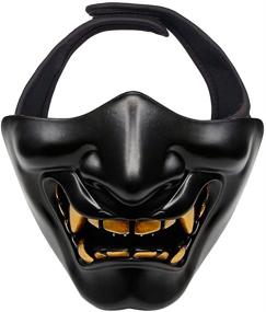 img 4 attached to Outry Half Face Mask: Superior Protective Gear for Halloween, Cosplay, Costume Parties & Movie Props