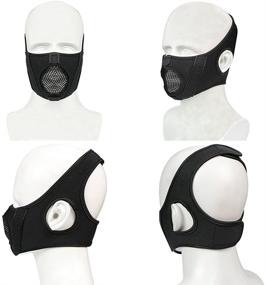 img 1 attached to Outry Half Face Mask: Superior Protective Gear for Halloween, Cosplay, Costume Parties & Movie Props