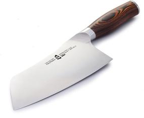 img 2 attached to FIERY PHOENIX TUO Vegetable Cleaver- Chinese Chef’s Knife: High-Quality Stainless Steel Cutlery with Pakkawood Handle - 7 inch - Gift Box Included