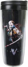 img 2 attached to ☕ Vikings Floki Travel Coffee Mug - Insulated Tumbler Cup 10 Oz - History Channel Official Merchandise