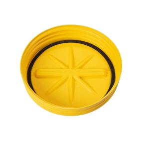 img 1 attached to 🦅 Eagle 1600SL HDPE Lab Pack Drum, Yellow, 30 Gallon Capacity, Plastic Screw-on Lid, 28.25" Height, 22.5" Diameter