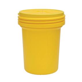 img 3 attached to 🦅 Eagle 1600SL HDPE Lab Pack Drum, Yellow, 30 Gallon Capacity, Plastic Screw-on Lid, 28.25" Height, 22.5" Diameter