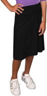 👗 comfortable and stylish kosher casual adjustable foldover waistband girls' skirts & skorts collection logo