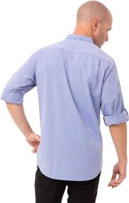 img 3 attached to Chef Works Modern Chambray Dress Men's Clothing