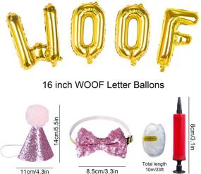 img 1 attached to 🐶 LATTOOK Dog Birthday Party Decoration Supplies: WOOF Balloons and 25 Biodegradable Latex Balloons - Ideal for Dog Birthday Decorations