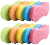 🧽 kingopt 10 pack car wash sponges: multi-functional & multi-color cleaning sponges with compressed vacuum packing logo