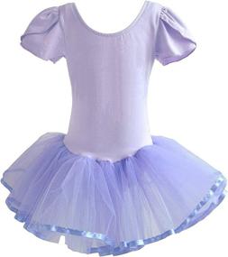 img 1 attached to 🩰 Dancina Girls Skirted Leotard Tutu Ballet Dance Dress: Premium Cotton, Front Lined