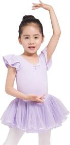 img 4 attached to 🩰 Dancina Girls Skirted Leotard Tutu Ballet Dance Dress: Premium Cotton, Front Lined