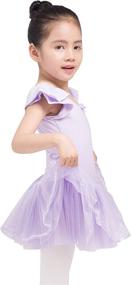 img 3 attached to 🩰 Dancina Girls Skirted Leotard Tutu Ballet Dance Dress: Premium Cotton, Front Lined