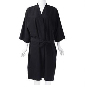 img 3 attached to Lifesoft Disposable Travel Kimono Bathrobe