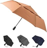 идеальный непромокаемый переносной зонт для путешествий - большой и прочный логотип