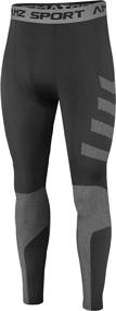 img 4 attached to 🏃 AMZSPORT Men's Compression Pants: 1 or 3 Pack of Cool Dry Base Layer for All-Season Sports & Running