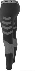 img 3 attached to 🏃 AMZSPORT Men's Compression Pants: 1 or 3 Pack of Cool Dry Base Layer for All-Season Sports & Running