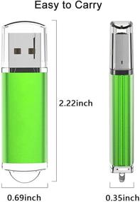 img 3 attached to 💾 JUANWE 5 Pack 32GB USB Flash Drive | Protective Cap | LED Indicative Design | Memory Stick for Computer/Laptop/External Storage